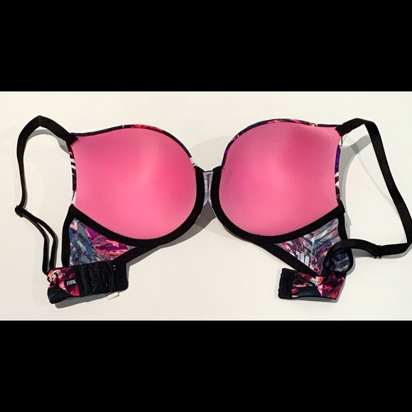 Victorias Secret PINK Multicoloured Leaf Bra 34D - Picture 5 of 8